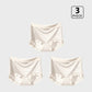 Lot de 3 Culottes en Soie Glacée Taille Haute - Bords Côtelés & Noeud