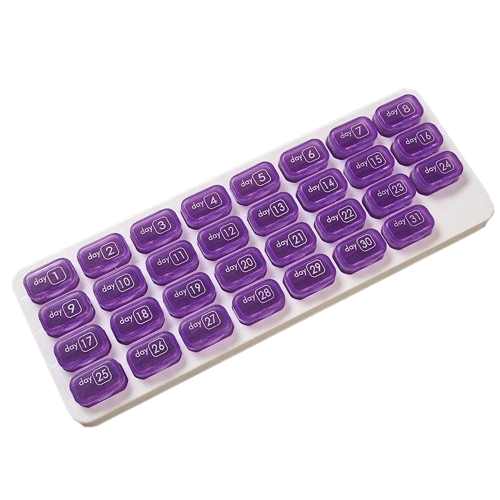 Grand Pilulier mensuel - 31 cases pour un mois