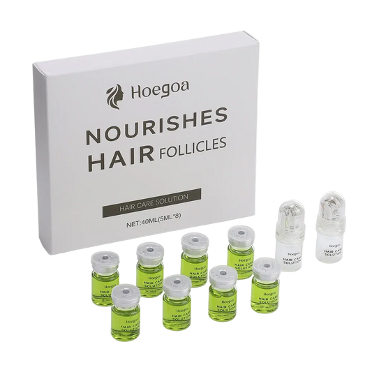 Coffret Ampoules Capillaire Anti-Perte de Cheveux + Dermaroller à Réservoir OFFERT