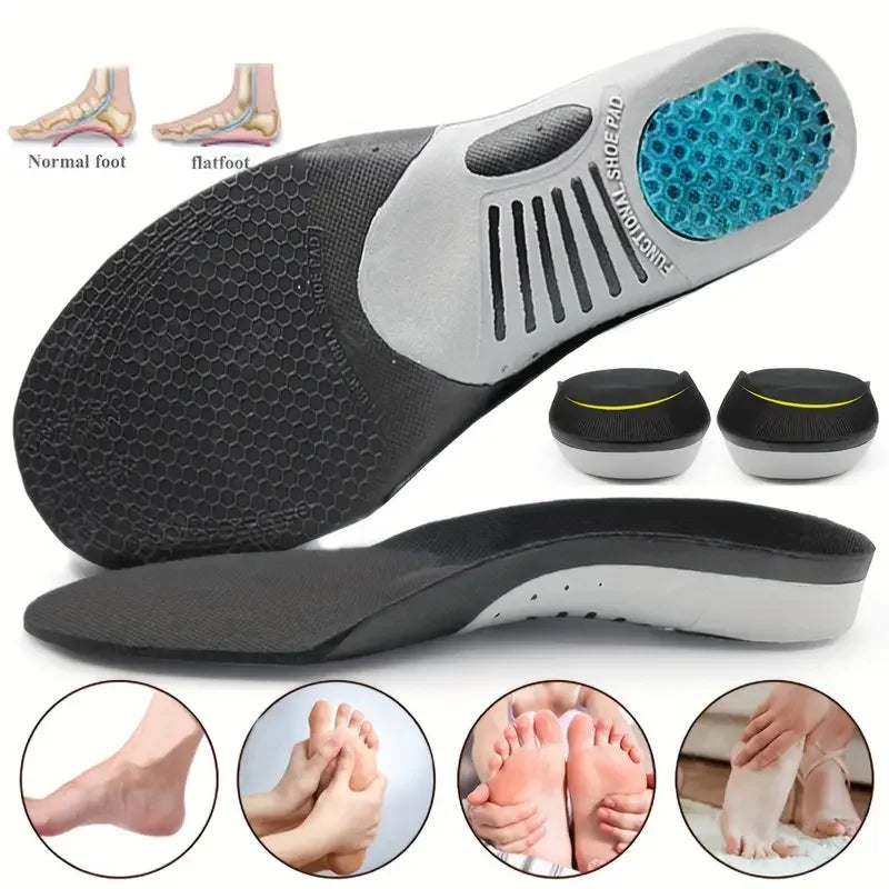 Semelles Orthopédiques Gel 3D Soutien Intégral