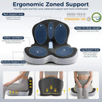 Coussin ORTHO 2 en 1 pour Coccyx & Lombaires à Mémoire de Forme