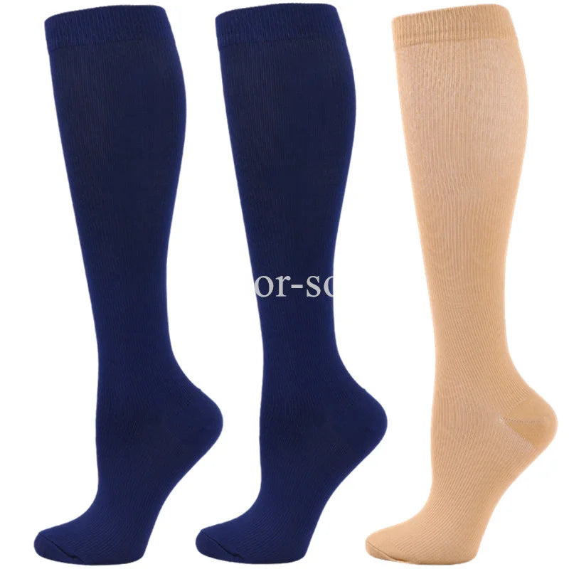 2 paires de Chaussettes de Compression – Circulation Améliorée + 1 paire OFFERTE