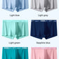 COOL - 4 Boxers Homme Ultra-Légers en Soie Glacée