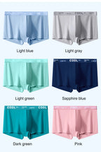 COOL - 4 Boxers Homme Ultra-Légers en Soie Glacée