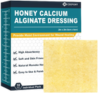 Lot de 10 pansements alginate de calcium miel