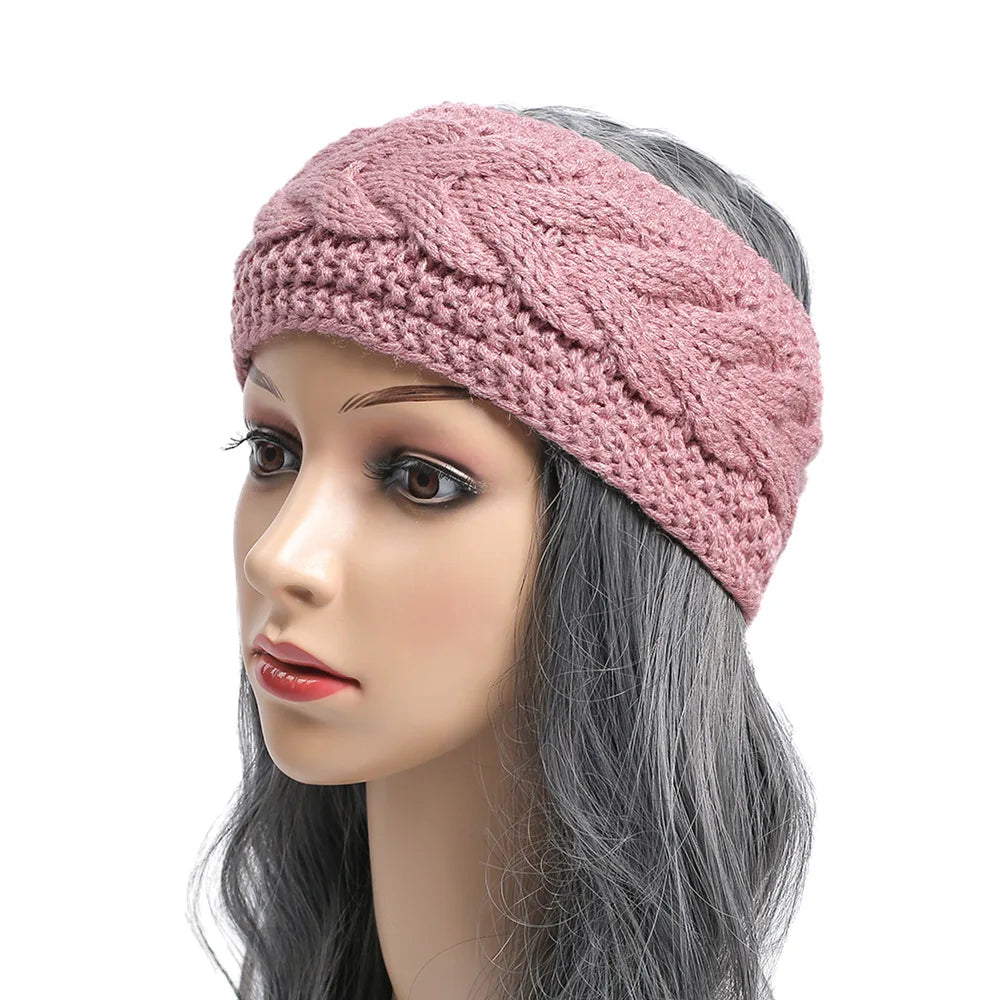 Bandeau KeepWarm Torsadé Doublure Fausse Fourrure Chaude