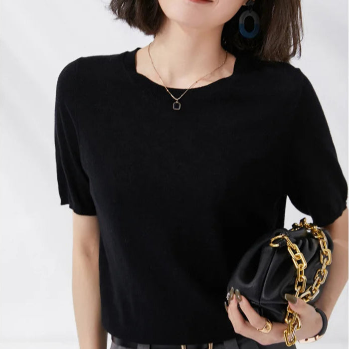 Top Classique Tricoté Femme – Plusieurs Couleurs