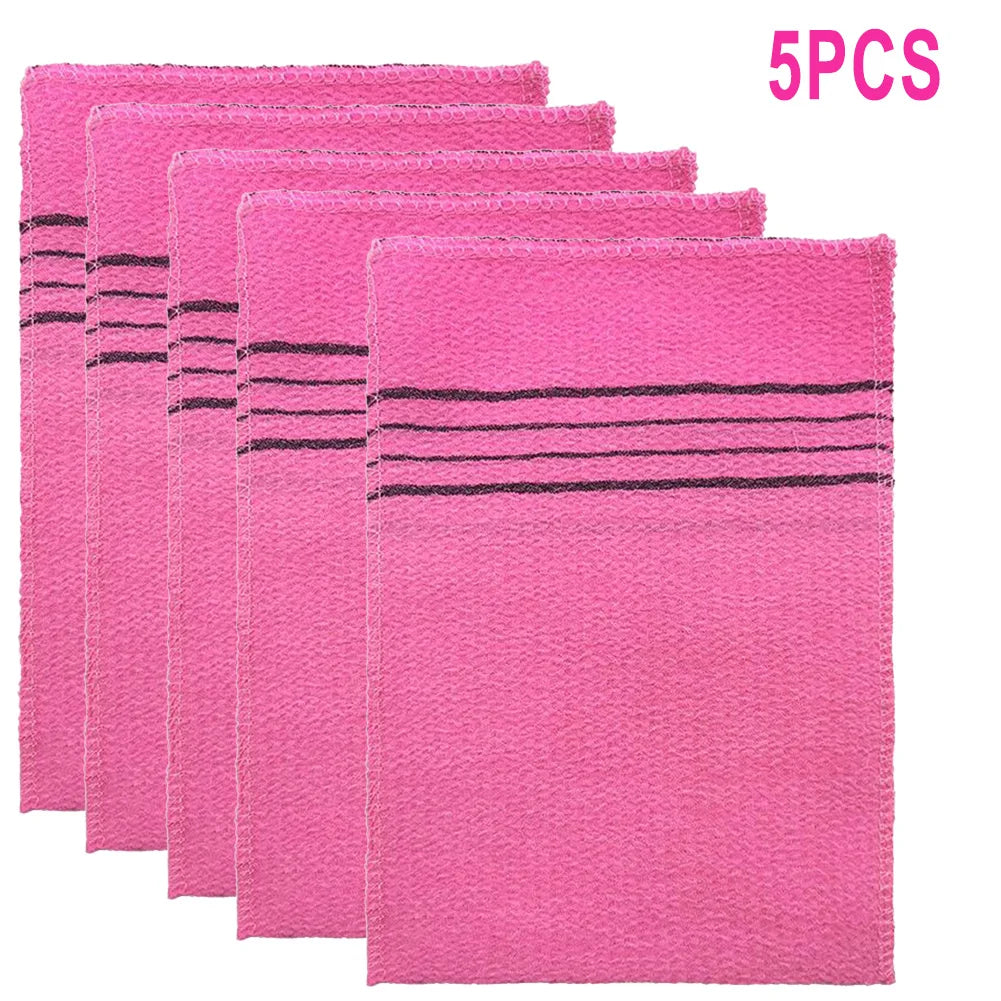 Gants Exfoliants Douche – Lot de 5 Colorés