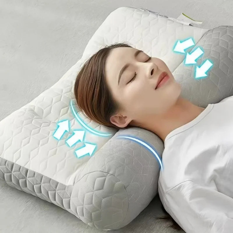 Oreiller Cervical Ergonomique - Soutien Nuque & Tête
