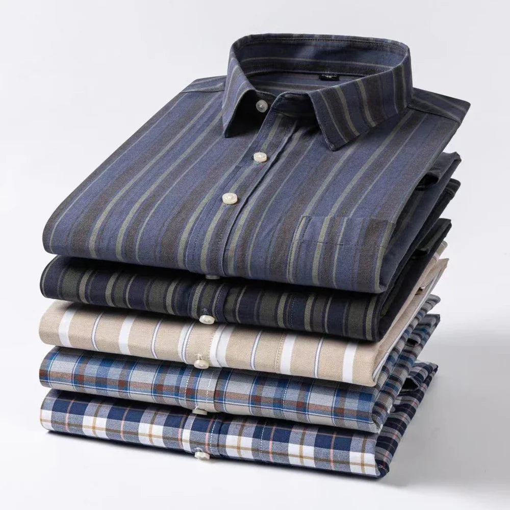 Intims - Chemise Décontractée à Carreaux/Rayures en Coton pour Hommes - 31452FR
