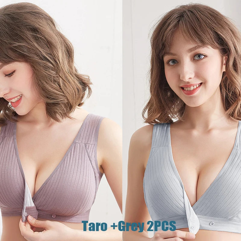Soutien-Gorge d'Été en Coton Sans Armatures - Ouverture Frontale