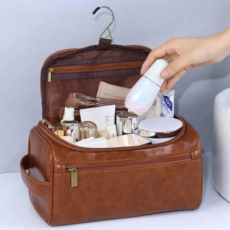 Trousse de Toilette Suspendue – Style Vintage & Pratique