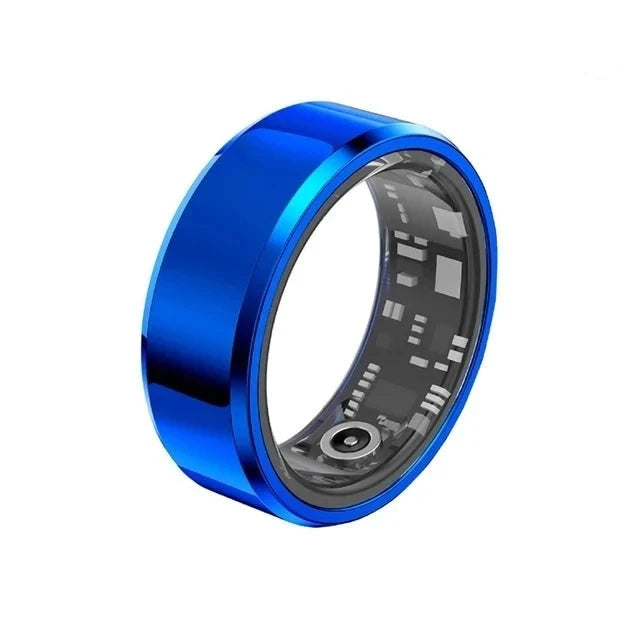 Smart Ring Bague Intelligente émaillée – Podomètre, Fréquence Cardiaque, SpO2, Sommeil, Calories – Pour Femme, Android & IOS