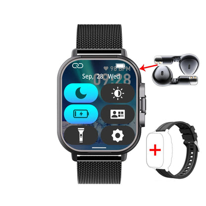 Montre intelligente connectée en avec écouteurs Bracelet