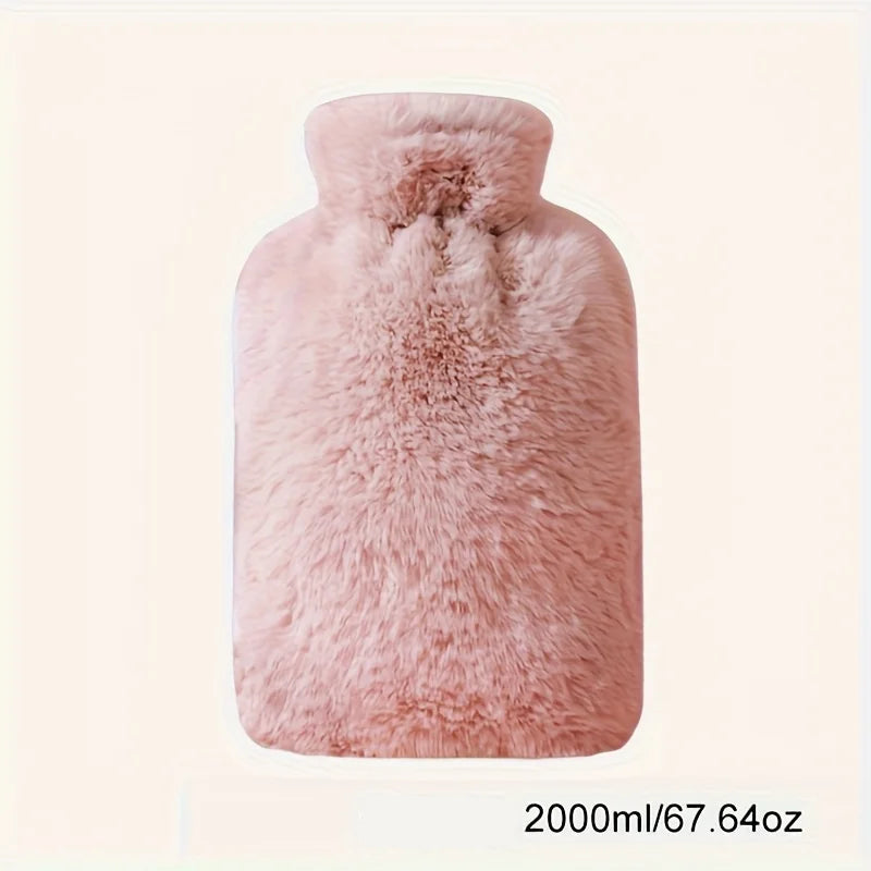 Bouillotte à Eau en Peluche Douce 1L/2L
