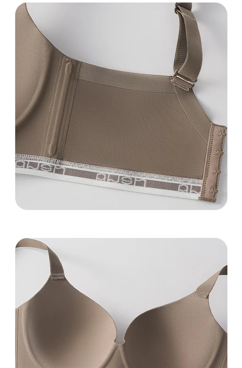 Soutien-gorge en Soie Glacée Sans Couture Effet Push Up
