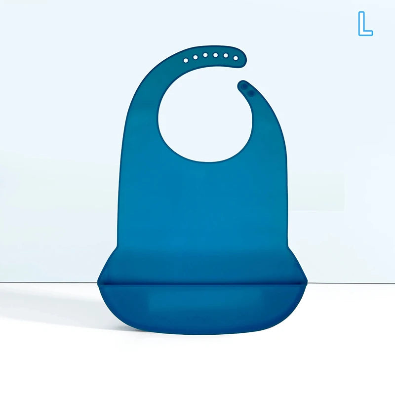 Bavoir Repas Adulte en Silicone – Imperméable & Profond