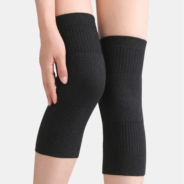 Lot de 2 Genouillères en Laine Chauffantes - Soulage les douleurs