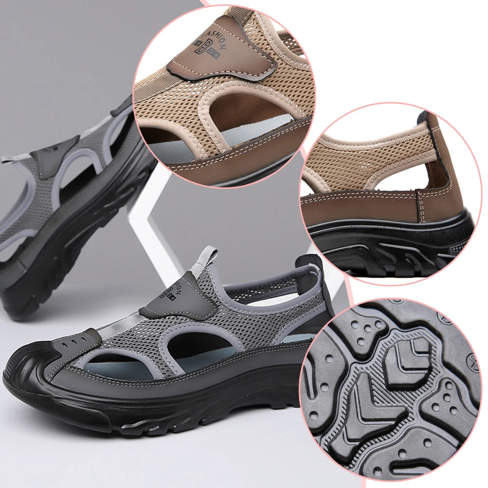 Sandales d'Été en Maille Respirante & Antidérapantes - Homme