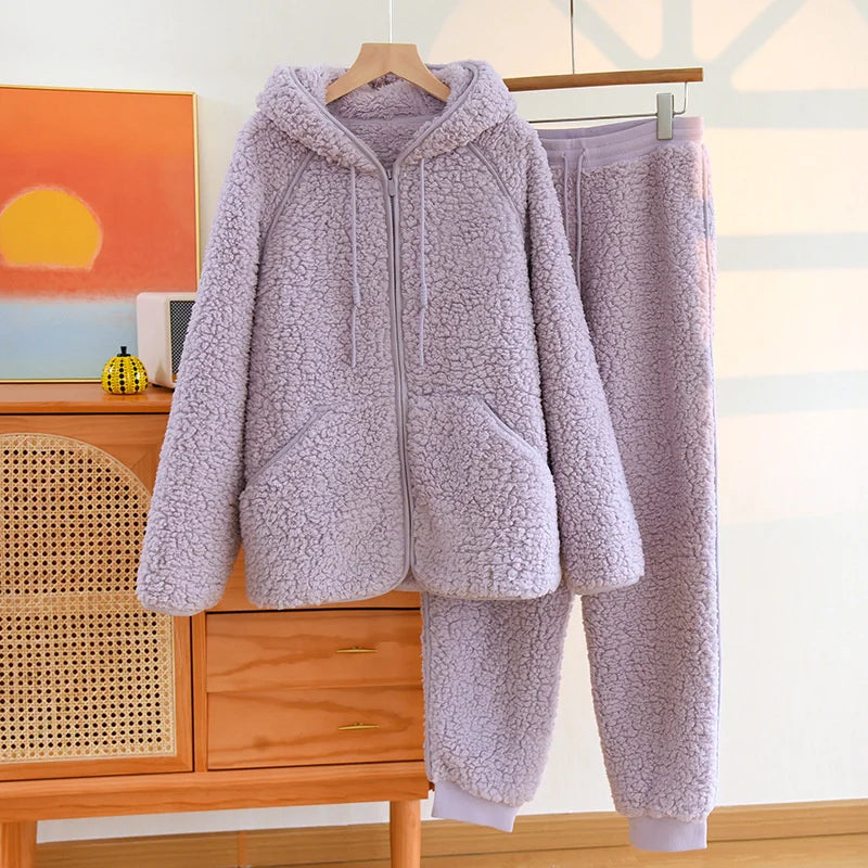 BEARY - Ensemble d'intérieur Chaud & Doux en Flanelle