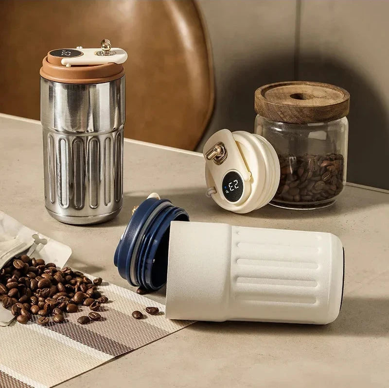 Thermos portable en acier inoxydable 450 - Affichage intelligent de température