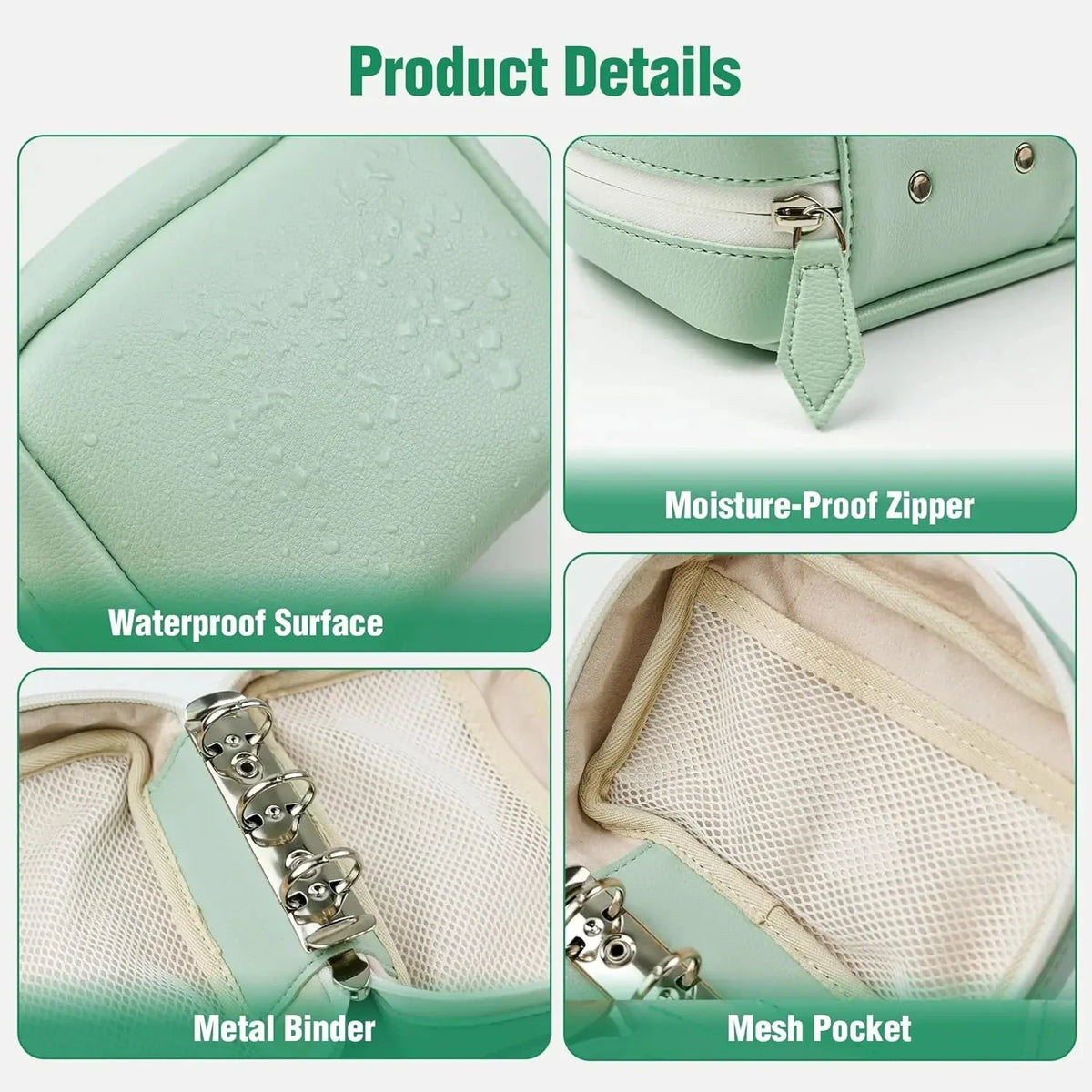 Organisateur Multifonction 14 Pochettes Détachables – Classeur de Rangement en Cuir PU pour Pilules, Bijoux et Accessoires