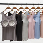 Débardeur Femme avec Soutien-Gorge Intégré - Coupe Ajustée, Confort au Quotidien