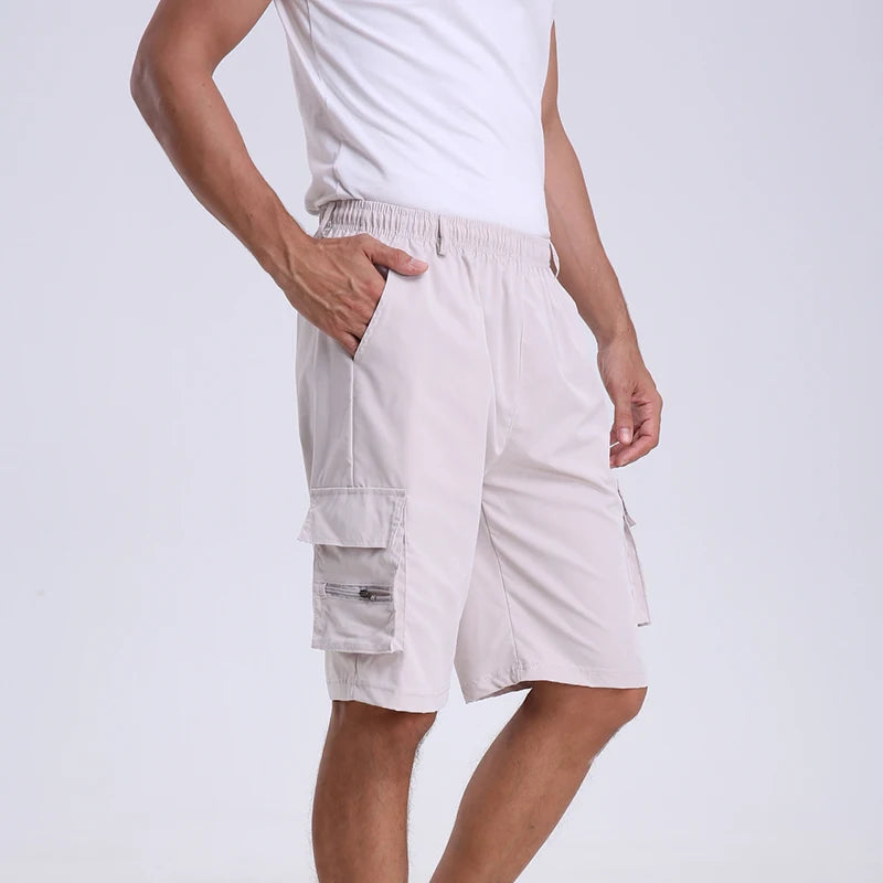 Short décontracté à taille élastique pour hommes