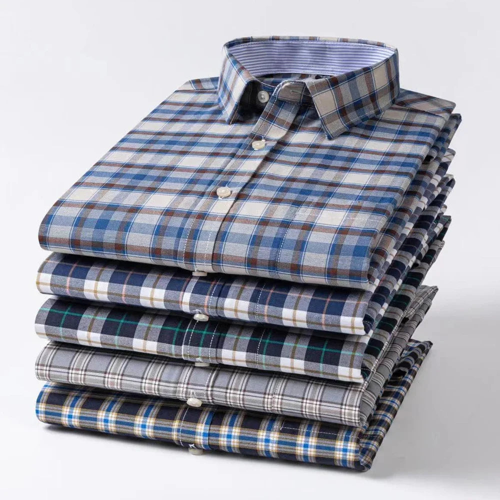 Intims - Chemise Décontractée à Carreaux/Rayures en Coton pour Hommes - 31452FR