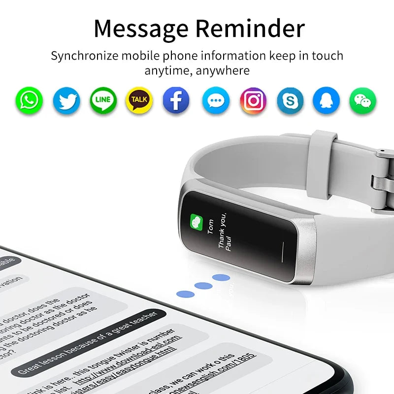 Montre Connectée AMOLED – Smartwatch Étanche avec Suivi Sport et Fréquence Cardiaque