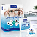 100 Lingettes Nettoyantes Anti-Buée pour Lunettes