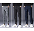 Pantalon élégant d'hiver avec doublure en polaire ultra-chaude pour Homme