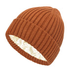 Unisex Beanie with Satin Lining - Take Care of Your Hair