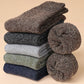 5 Paires de Chaussettes en laine mérinos Chaudes et confortables