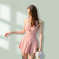 Maillot Une Pièce Amincissant Style Robe Élégante