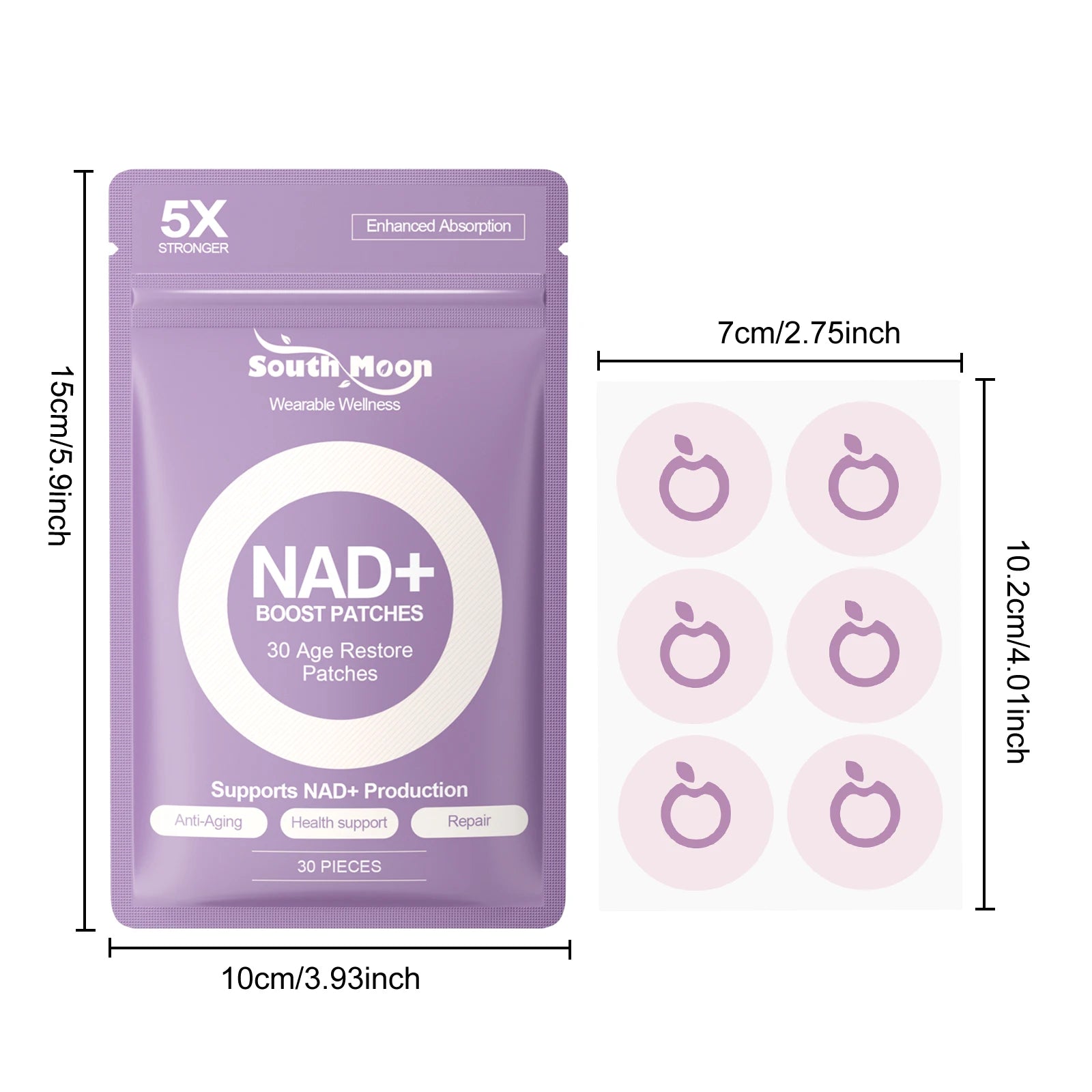 NAD+ Patchs - Booster énergie, métabolisme et anti-âge