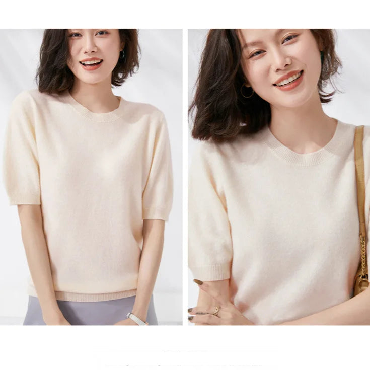 Top Classique Tricoté Femme – Plusieurs Couleurs