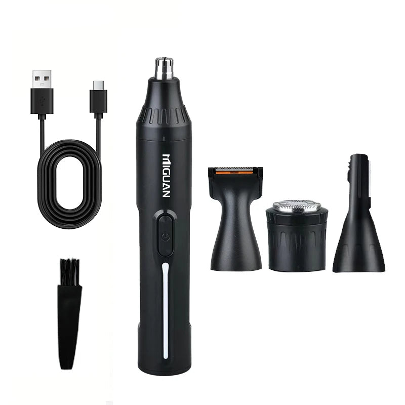 Tondeuse 4 en 1 Rechargeable – Nez, Barbe, Sourcils