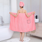 Cocooning Bath - Ensemble 2PCS de Serviettes de Bain Femme
