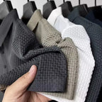 Polo Homme Texturé Jacquard Manches Courtes Respirant