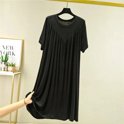 Robe de Nuit Grande Taille en Modal Doux