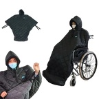 Couverture Coupe-Vent Hiver pour Fauteuil Roulant