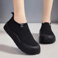 Slip-On en Maille Respirante à Large Semelle