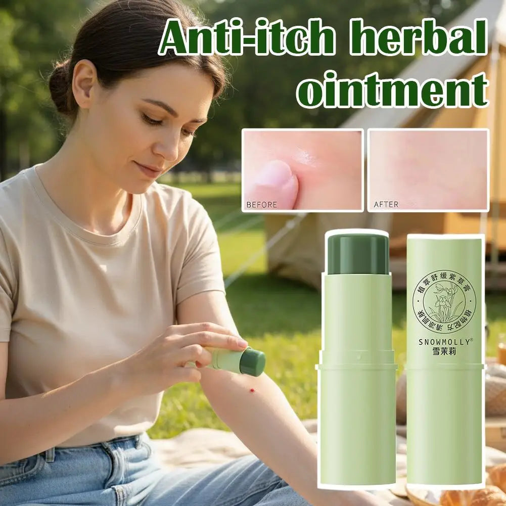 Baume Stick Apaisant & Calmant Anti-Moustiques à l’Extrait de Plantes – 2 ACHETÉS = 1 OFFERT