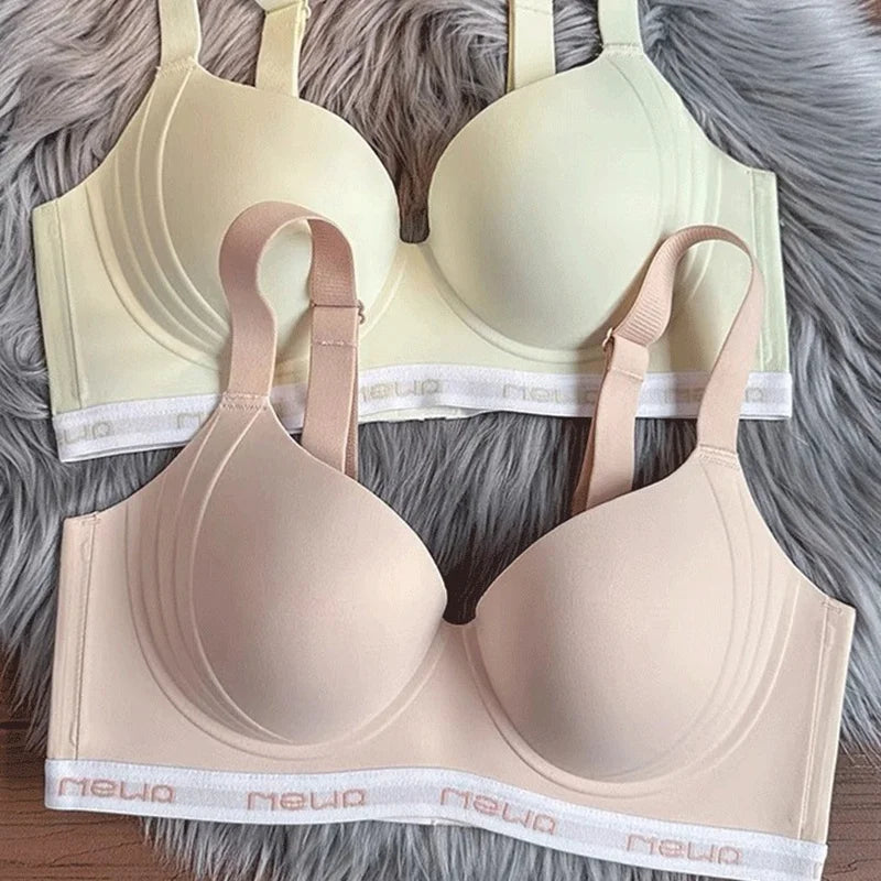 Soutien-gorge en Soie Glacée Sans Couture Effet Push Up