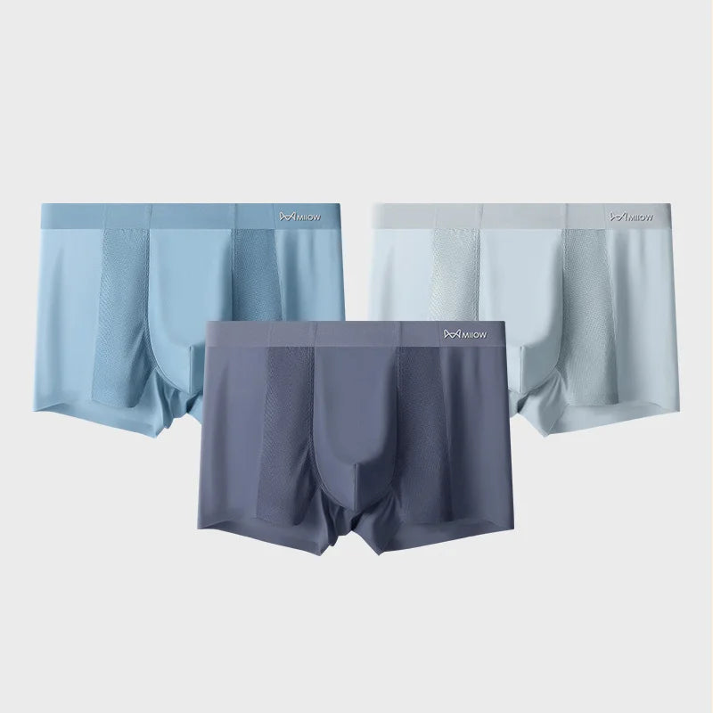 Boxers Sans Couture en Soie Glacée – Lot de 3