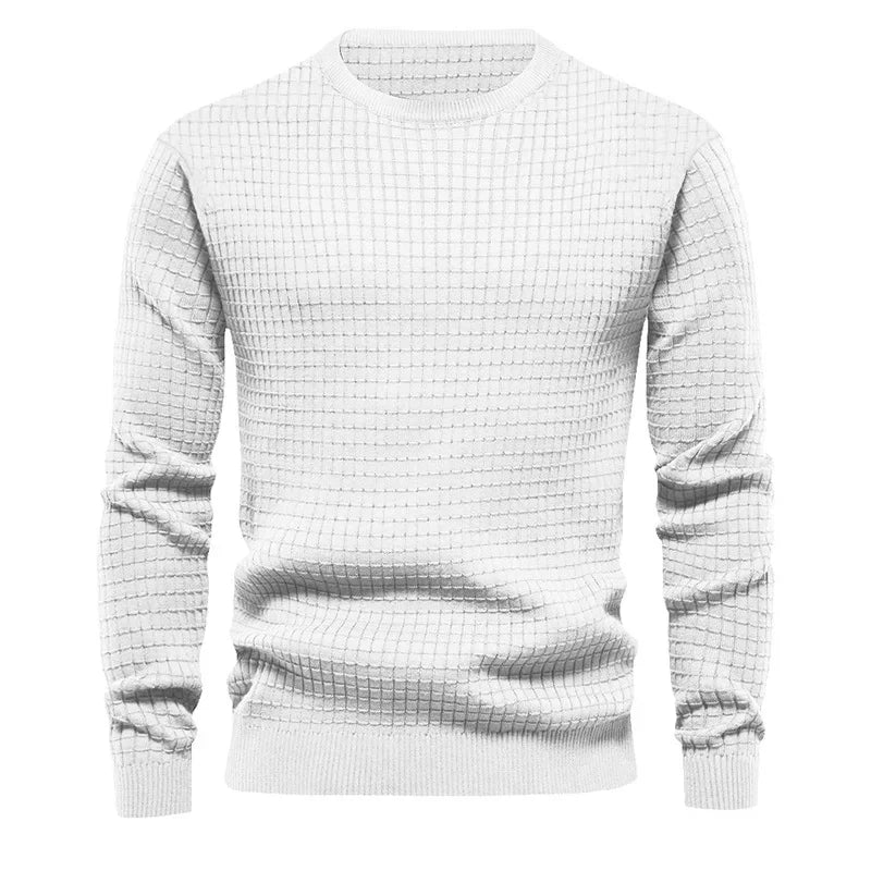 Pull maillé col rond pour homme