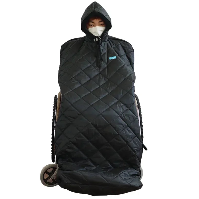 Couverture Coupe-Vent Hiver pour Fauteuil Roulant
