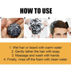 Shampoing Solide Pour Cheveux & Barbe Blancs