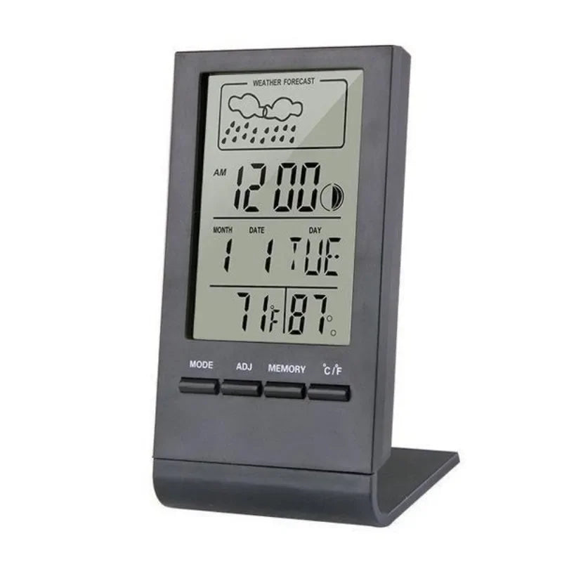Station Météo d'Intérieur Numérique - Thermomètre, Hygromètre, Horloge & Date